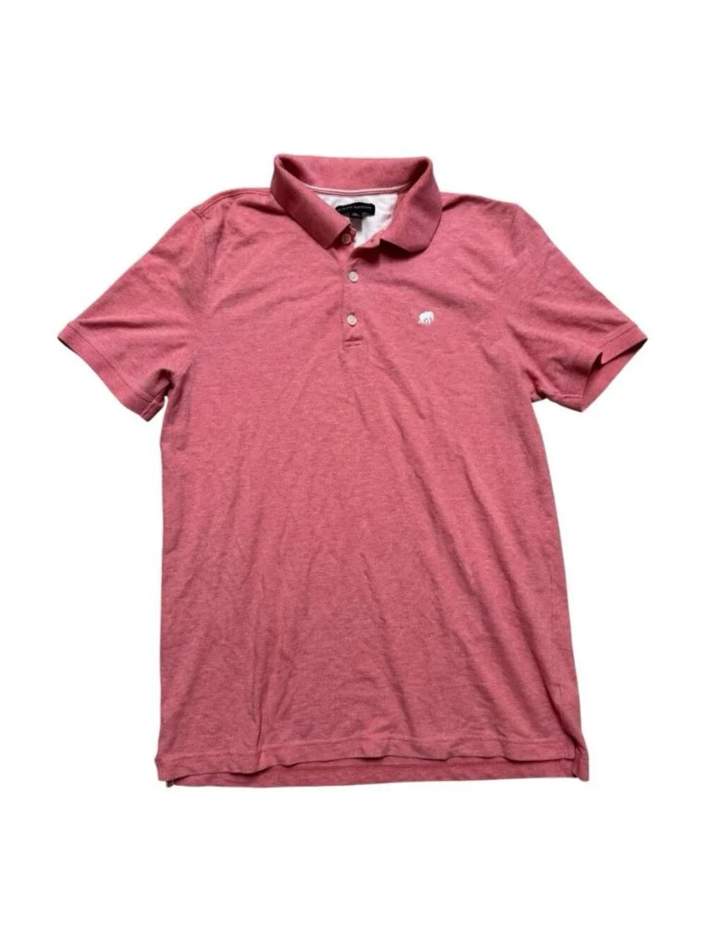 Banana Republic Polo Shirt Men’s L Tall Pink Heather Cotton Stretch Logo